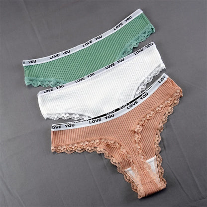 3PCS/Set  Cotton Ladies Panties