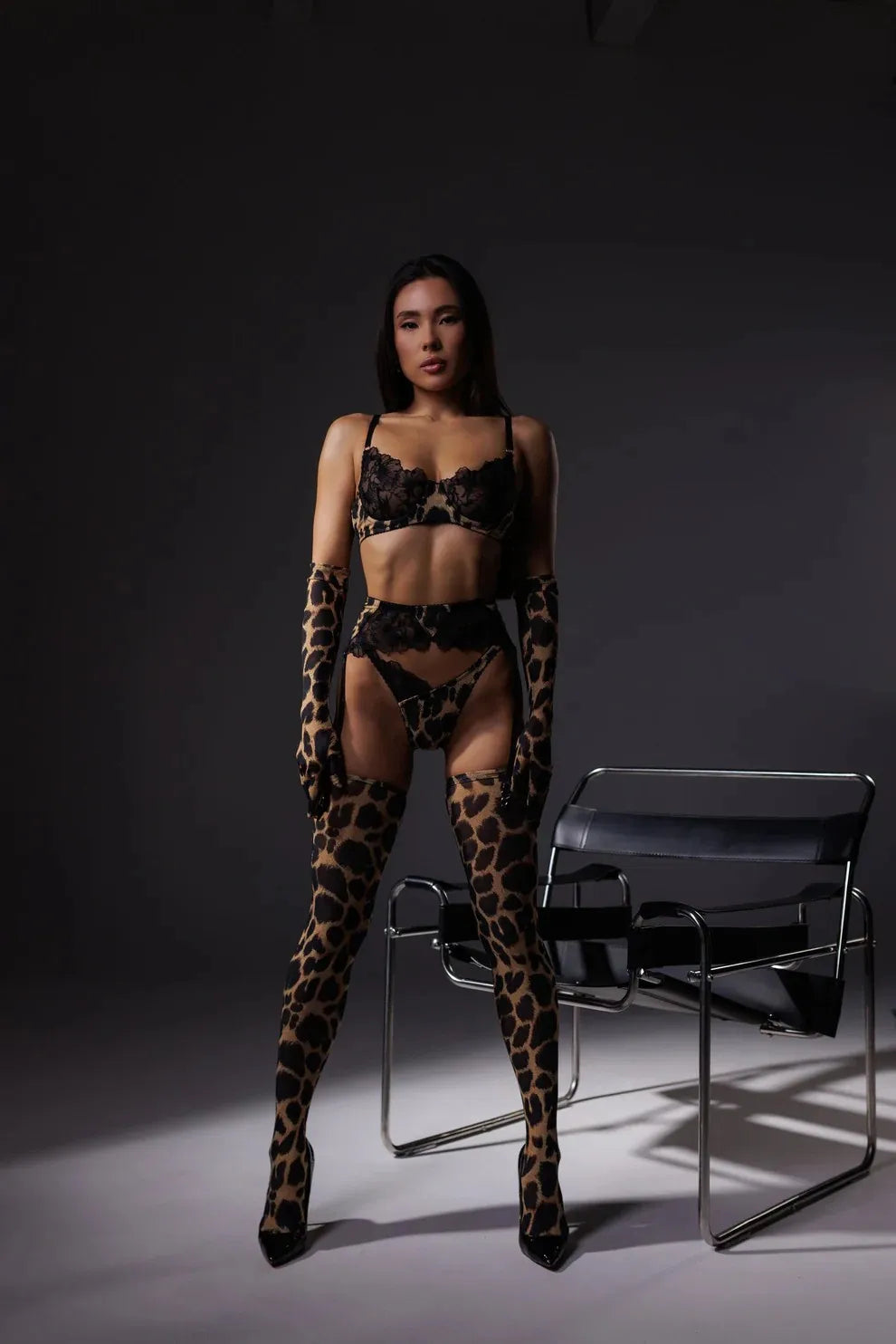 Midnight Leopard Set