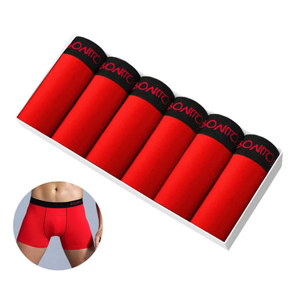 6Pcs Mens Boxershorts Cotton